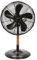 NIKLAS - Ventilateur Portable 60W Mat en Bois - Ventilateur sur pied 3 Vitesses Hauteur 76cm Tête Réglable, Design Vintage Noir & Bois