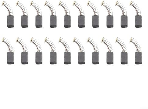 Lot de 20 balais de charbon de rechange pour outils électriques Bosch 5 x 8 x 15 mm