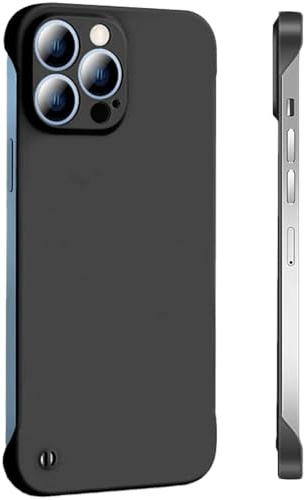 FAOMSEBS for iPhone 15 Pro Case Borderless Slim (Bare Metal Feel) [Ultra Thin as No Cover on] Rapid Heat Dissipation Cooling Cover for iPhone 15 Pro Phone Case, Hard PC Resilient Shockproof Case 2023