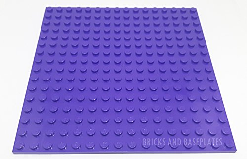 LEGO BASEPLATE 16x16 Pin Stud (12.8cm x 12.8cm x 0.5cm) CHOOSE YOUR COLOUR - Taken from Sets and supplied by Bricks and Baseplates (Dark Purple)