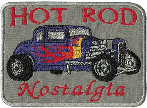 AUFNÄHER - Hot Rod Nostalgia - 04790 - Gr. ca. 10 x 8,5 cm - Patches Stick Applikation