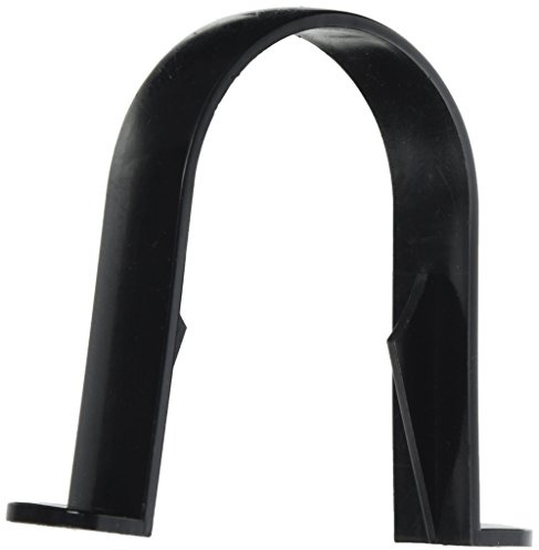 Merriway BH05204 (10 Pcs) Downpipe Clip Bracket Black 68 mm - Pack of 10 Pieces