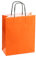 Papiertasche edel & stabil | 150 Stück orange 24+11x31 cm | Qualität aus deutscher Produktion | Tragetasche aus Papier | HUTNER