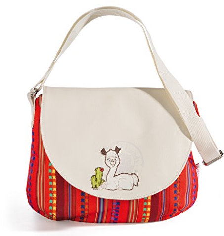 NICI 42310 Wild Friends Umhängetasche Alpaka Elli Paka, 30 x 24,5 cm, bunt, ca