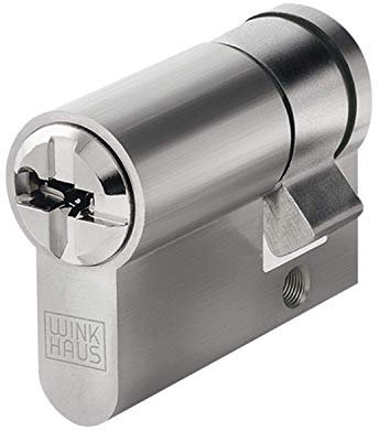 WINKHAUS keyTec N-Tra Halbzylinder | Länge: 35 mm | Türzylinder Schließzylinder Zylinder mit Aufbohrschutz und Pickingschutz | Patentschutz | 5 Schlüssel & Sicherungskarte | Einzelschließung