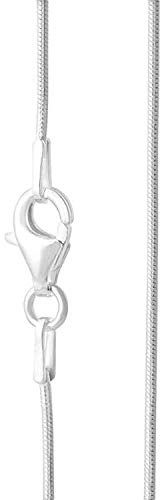 Designer Inspirations Boutique SNAKE Necklace Chain for Men Women Children - 925 Sterling Silver - Italian Made - Available in 7 Lengths & 3 Widths/Thicknesses