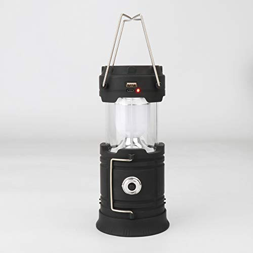 VOANZO LED Camping Laterne Solar Lade Multifunktions Notfall Camping Teleskop Zelt Lampe