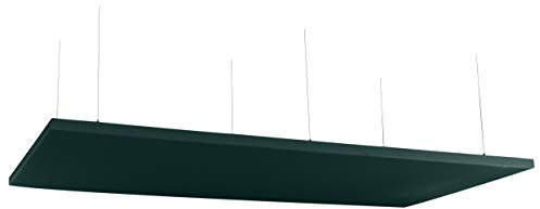 Horch Akustik Deckensegel, Vlies, Akustikelement, Schallabsorber, Lärmreduktion, Tannengrün 120cm x 240cm