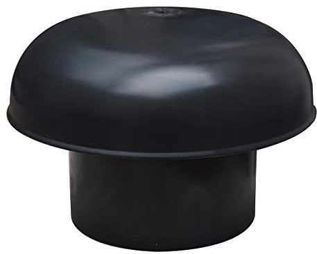 FIRST PLAST CDV100A Chapeau de Ventilation Tête Ésalatrice, Noir, diamètre 100 mm