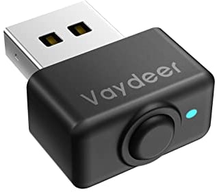 VAYDEER Mouse Jiggler Mover, 3 Modos Mover Raton Automaticamente, Simulador Movimiento Raton con Botón ON/Off, USB Jiggler No es Necesario Descargar Controladores, No Detectable, Plug and Play