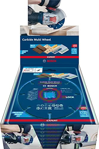 Bosch Professional 10x Discos de corte Expert Carbide Multi Wheel X-LOCK (para Madera dura, Ø 125 mm, accesorios Amoladora pequeña)