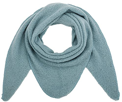 Ever Bloom Damen Schal XXL, Flauschige Weiche Dreieck Schale, Poncho, Dreieckstuch Strickschal Halstuch für Frauen und Mädchen Lang Kuschelig, Einfarbig 190 * 80 cm, Schal Farben:Türkis