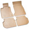 Recambo 3D Gummi Fußmatten kompatibel für BMW 5er F10 F11 Limo Touring | 2010-2013 | Auto Gummimatten | Passgenau | mit Rand | beige