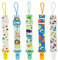 Clip Per Ciuccio,FenFang Regolabile Catenella Ciuccio, Cordino Clip per Succhietto, Catenelle Per Ciuccio Catenella Portaciuccio Catena Ciuccio Per Baby Ragazzi Ragazze, 5 Pezzi (Blu)