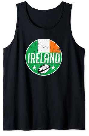 Ireland Rugby Shamrock Flag Jersey Irish Supporter Fan Gift Tank Top
