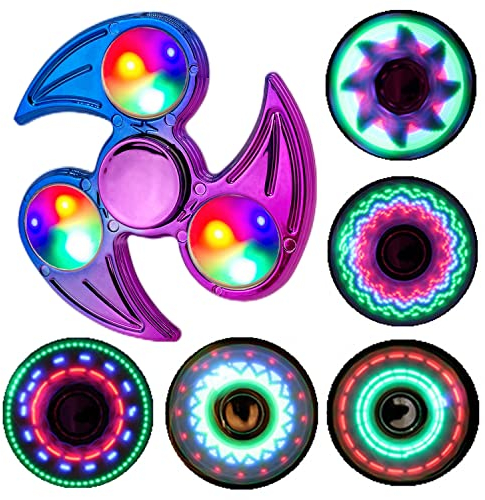 Steemjoey Fidget Juguete Regalos Fiestas de Juguetes para niños, Pack de Fidget LED Juguete para Dedos Fidget Juguete de Mano - ADHD Juguete contra Ansiedad Reductor de Estrés