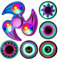 Steemjoey LED Fidget Spielzeug Weihnachten Partygeschenke Leuchtende Fidget Toys für Kinder, LED Fidget Spielzeug Finger Toy Hand Spielzeug ADHD Anti Angst Spielzeug Stressabbau Spielzeug