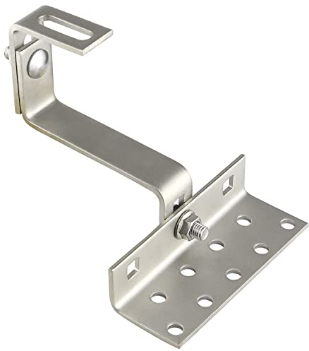 gancio per tetto fotovoltaico in Acciaio Inox Tetto Staffa Fotovoltaico Regolabile in 3 Posizioni Staffe per Pannelli Solari Termici Accessori