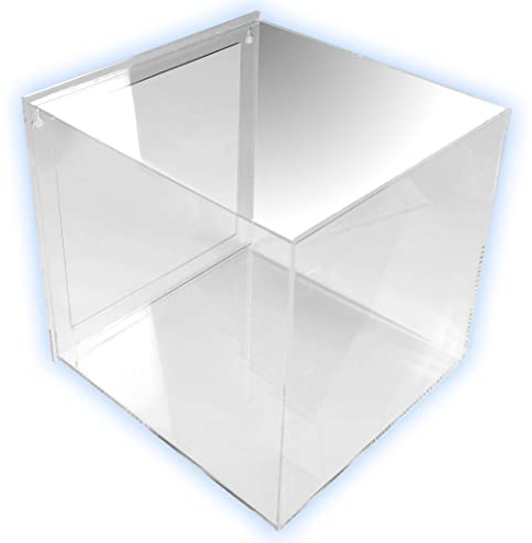 Vitrine aus durchsichtigem Acrylglas zum aufhängen . 30 x 30 x 30cm . Abnehmbar .