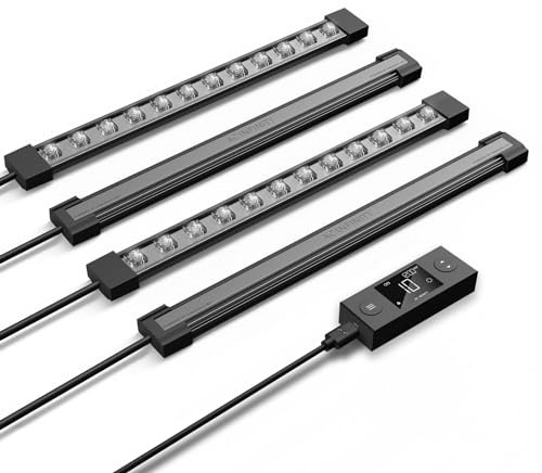 AC Infinity IONBEAM S11, Full Spectrum LED Grow Light Bars 11”, Deeper Penetration Samsung LM301H EVO Diodes and Digital Dimming Timer Controller, for Veg Bloom Indoor Plants, Grow Tents, Greenhouses