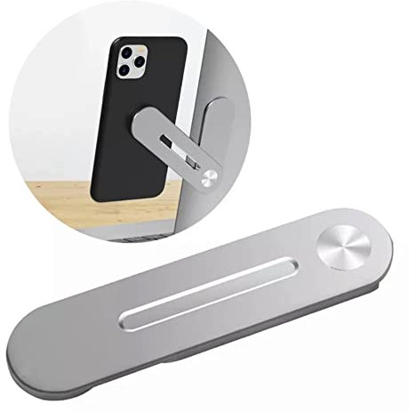 Portable Magnetic Adjustable Phone Holder Laptop Side Mount Clip Computer Bracket Stand Smart Phone Mount Fpr Laptop Office Study