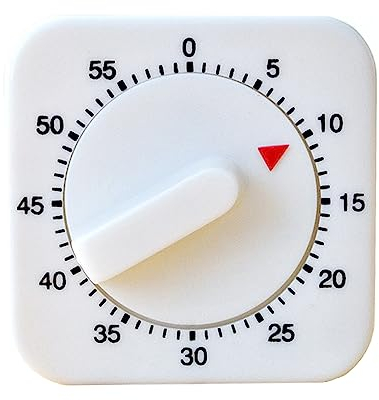 Minuterie de Cuisson, Minuteur de 60 Minutes, Mécanique Minuterie avec Alarme Sonore pour Cuisiner, Faire du Sport, étudier