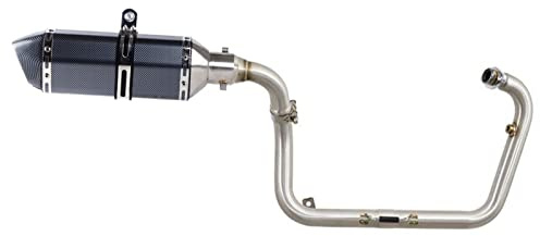 VELLOW Sistema Completo De Escape Tnt135 Tnt125 Tnt135, Silenciador De Escape para Motocicleta, Tubo Delantero para Benelli TNT 125 135, Escape para Motocicleta Decorar (Color : C)