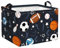 Clastyle Black Sports Basketball Boys Toy Box for Kids Room Large Baseball Soccer Clothes Books Storage Basket, 36L