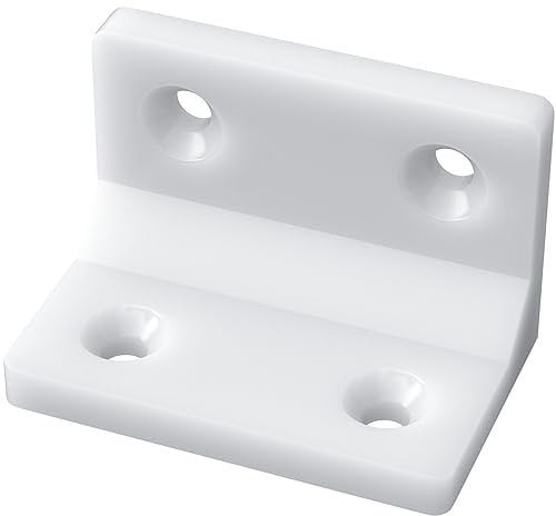 40 PCS Right Angle Brackets Plastic Corner Brackets for Furniture
