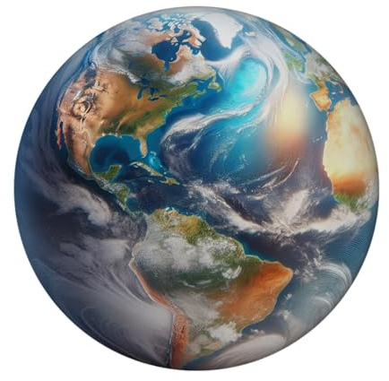 Erdkugel Magnet rund Weltkugel Globus Dekorativer Planet Erde Wunderschöne Welt Sphäre Kugel für Deko