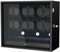 XTELARY Uhrenbeweger für 12 Automatikuhren, Abschließbarer Automatikbeweger mit Extra 6 Uhrenfächern, 4 Rotationsmodi, Flexible Uhrenkissen, Leiser Mabuchi Motor und Blaue Hintergrundbeleuchtung,Black