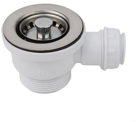 Moderno y práctico colador de fregadero, Rejilla Fregadero de 70 mm, Acero Inoxidable, Fácil de Limpiar