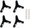 Luabue 4 inch / 10cm Metal Furniture Legs Set of 4 Black Sofa Legs Triangle Furniture Feet Cupboard Feet Cabinet Legs Replacement for Couch Coffee Tables Chair