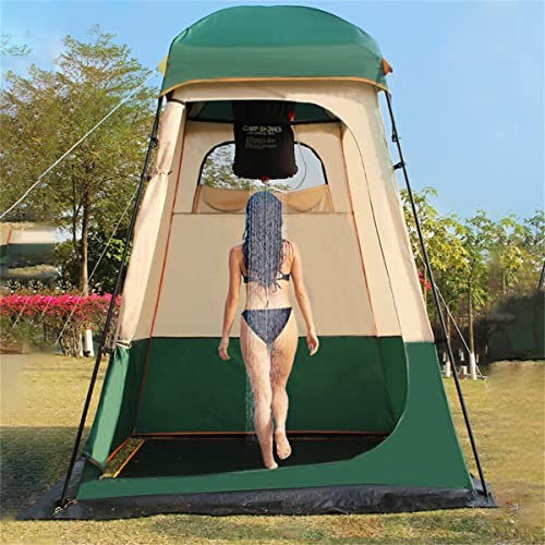 Camping tent,shower tent, Privacy Camp Toilet Tent Outdoor Bathroom Camping Changing Tent, Lightweight & Sturdy, Easy Set Up, for Fishing, Dressing, Bathing, Beach, Hiking(Groen)