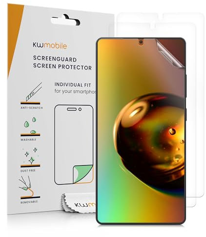 kwmobile 3X Displayschutzfolie kompatibel mit Samsung Galaxy S25 Ultra Folie - klare Schutzfolien Set in transparent