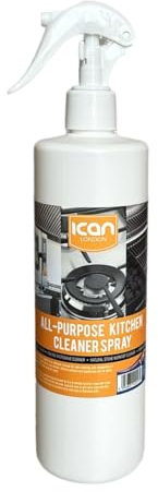 ICan London All-Purpose Kitchen Cleaner Spray, 500ml, Grease Remover for Oven, Grill, Hob, Microwave and Worktop