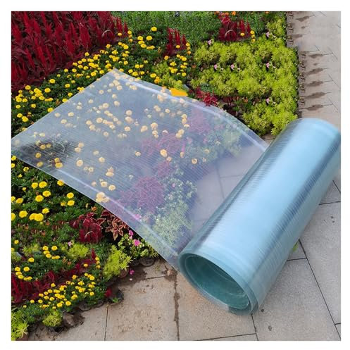 MARIYCH Fiberglas-Polycarbonat-Dachplatten mit Schrauben, Gewächshaus-Ersatzplatten für Dächer, Carports, Überdachungen, 0,8 x 6 m