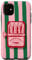 Pink Sardine Maximalist Vintage Food Stripes Aesthetic Cute Case for iPhone 11