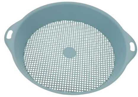 UPKOCH Setaccio per Terriccio da con Manici Rete in Plastica Resistente e Leggera Sieve per Filtrare Sabbia e Terriccio per Bonsai e Coltivazioni di Ogni Dimensione Blu