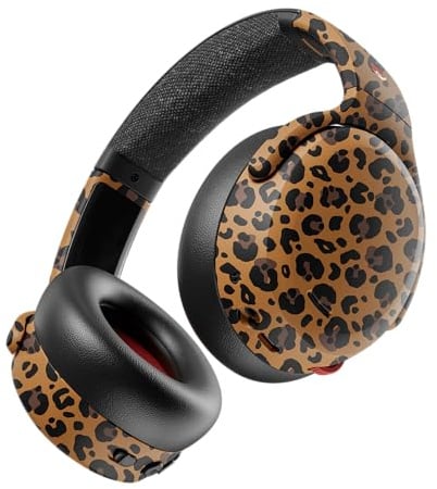 Skullcandy Crusher ANC 2 Noise Cancelling Wireless Headphones - Leopard | Multi-Sensory Crusher Bass, Over-Ear Fit, Bluetooth, 60 Hours Battery, Working Out, Gym, Travel, Studying, Music, Gaming