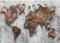 Runa Art Papier peint intissé Mural carte du monde Moderne Toison Salon Chambre à Coucherr Salle - Tableaux Muraux Tapisserie Photo - gris bronze 9087010a