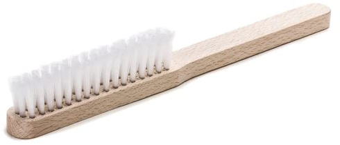 Lessmann Handfeger (4 Reihen, aus Nylon, schwarz, resistent gegen viele Säuren und Laugen) 124841