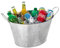 FiNeWaY 24L GALVANISED STEEL OVAL PARTY TUB BEVERAGE DRINK TUB BEER BUCKET