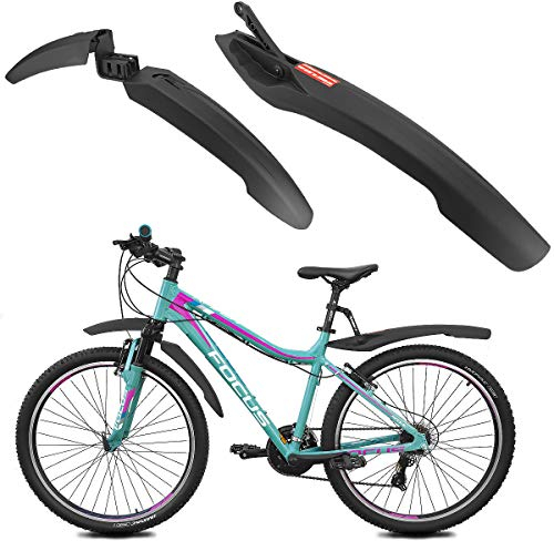 MidGard Fahrrad Kotflügel Bike Schutzblech für vorne und hinten für 24, 26, 27, 28 Zoll