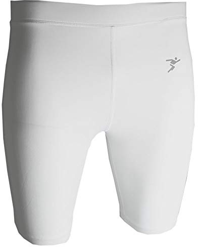 Precision Essential Mens Adult Compression Baselayer Shorts White - XS/30-32
