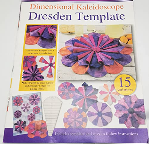HONEYSEW Dimensional Kaleidoskop Dresden Vorlage und Muster zum Quilten und Nähen