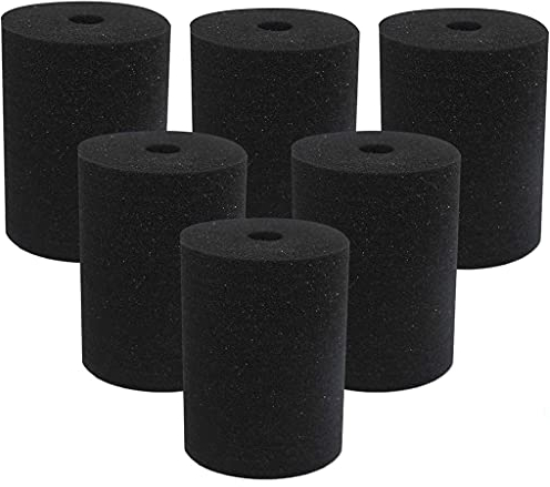 unknows Black Cup Turner Foam, 6 Piece Black Cup Turner Foam Flexible Tumbler Sponge Inserts for 10oz-40oz Tumbler Crafting Work with 3/4 Inch PVC Pipe