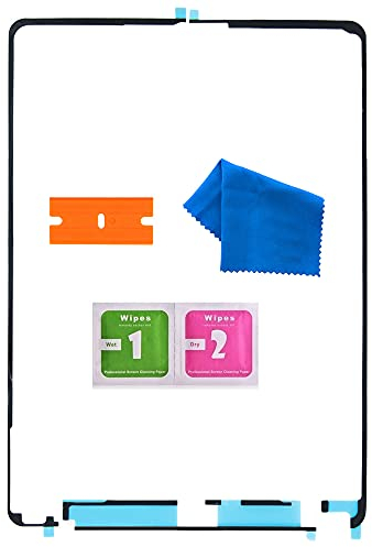 MMOBIEL wasserdichte Folie Klebefolie LCD Display Adhesive Sticker Strips Kompatibel mit iPad Air 4 (2020) inkl Reinigungstuch Rasierklingen Pads