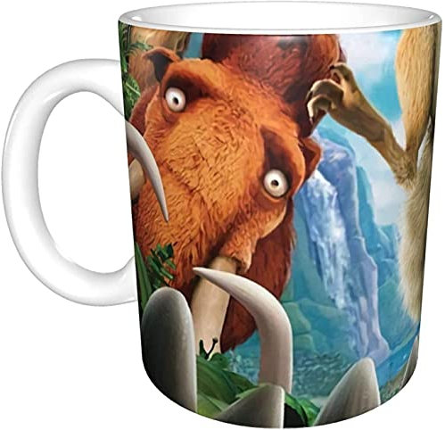 KEROTA Ice Age Kaffeetasse mit Aufschrift Have A Nice Day, Keramik, Kawaii, Geburtstagsgeschenk für Männer, Frauen, Ehefrau, Ehemann, Tochter, Freunde, Kollegen
