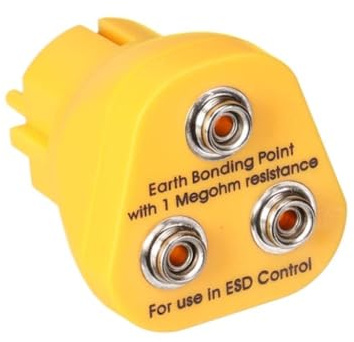 Velleman ESD-Erdungsstecker für Antistatik-Matte, Europa, Gelb